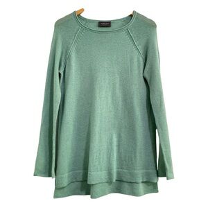 Wooden Ships Lightweight Green Sweater Medium